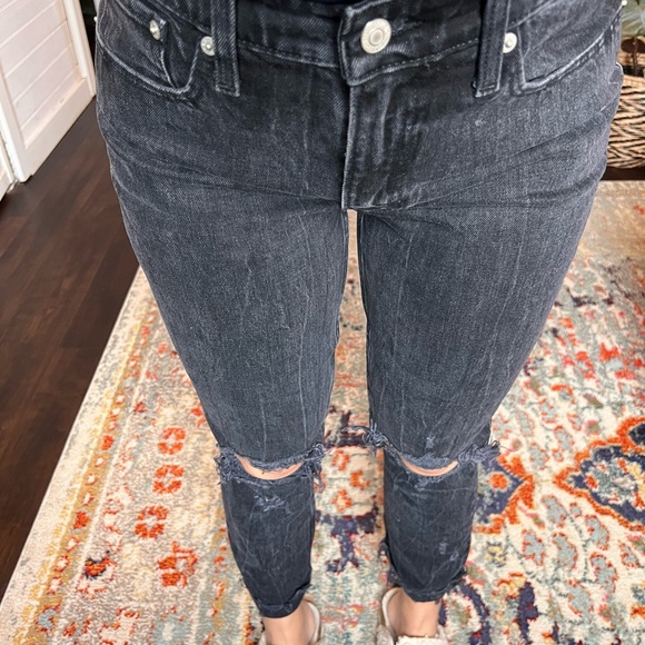 Abercrombie Black Mom Jeans - Picture 2 of 3